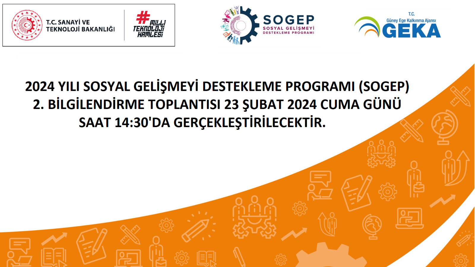 2024 Yılı Sosyal Gelişmeyi Destekleme Programı (SOGEP) 2. Bilgilendirme Toplantısı