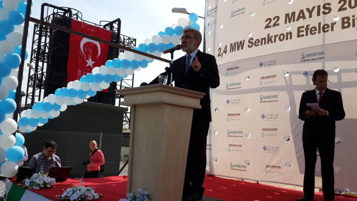 ENERJİ VE TABİİ KAYNAKLAR BAKANI TANER YILDIZ, AJANSIMIZIN HİBE DESTEĞİ SAĞLADIĞI BİYOGAZ ENERJİ SANTRALİNİN AÇILIŞINI YAPTI.