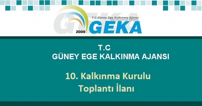 T.C GÜNEY EGE KALKINMA AJANSI'NDAN KAMUOYUNA DUYURULUR..