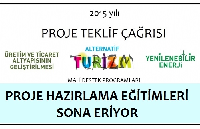 PROJE HAZIRLAMA EĞİTİMLERİ SONA ERİYOR