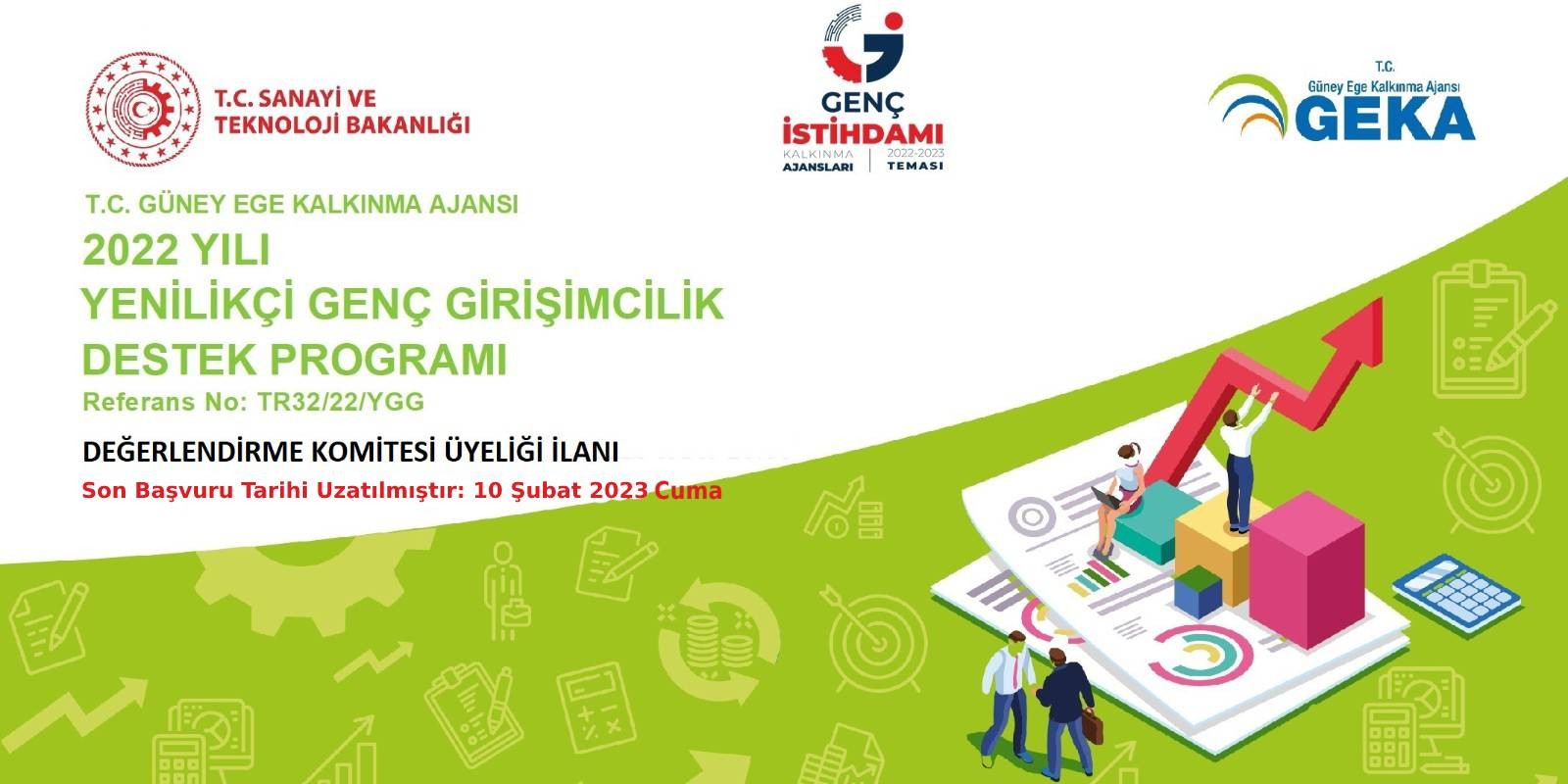 2022 Yılı Yenilikçi Genç Girişimcilik Destek Programı  Değerlendirme Komitesi Üyesi İlanı