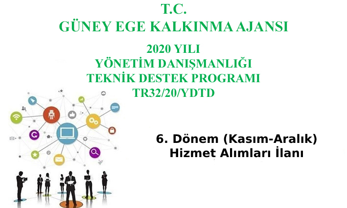 2020 Yılı Yönetim Danışmanlığı Teknik Destek Programı  6. Dönem (Kasım-Aralık) Hizmet Alımları