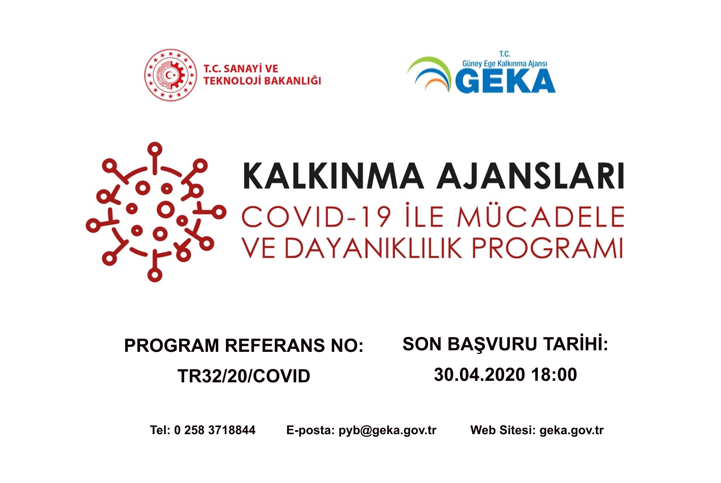 2020 Yılı COVID-19 ile Mücadele ve Dayanıklılık Destek Programı ilan edilmiştir