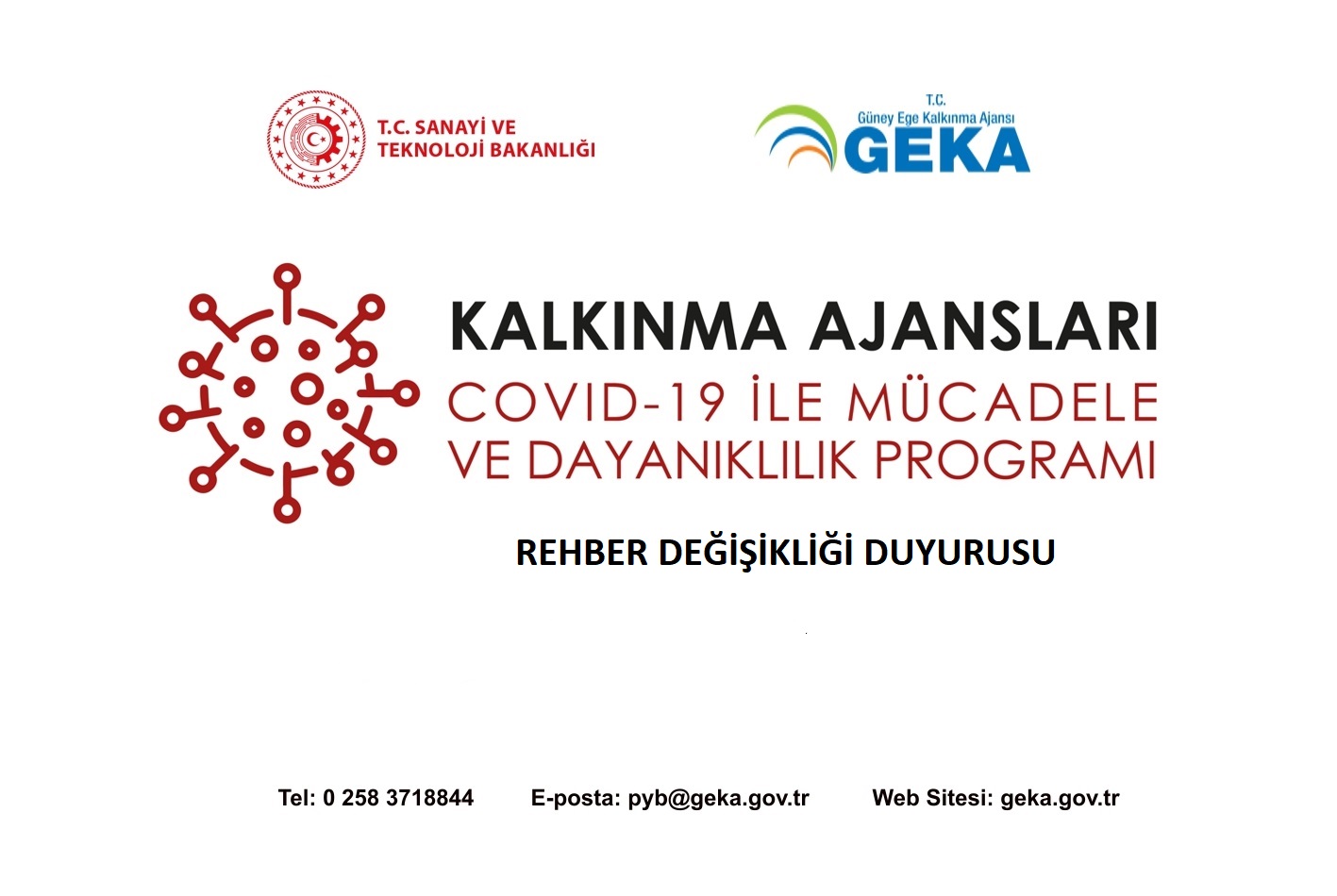 COVID-19 ile Mücadele ve Dayanıklılık Programı Başvuru Rehberinde Değişiklik Yapılmıştır